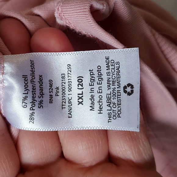 Time & Tru short sleeve with tie at bottom pink xxl - Picture 6 of 10